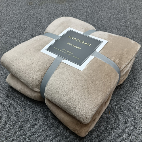 应急抗疫救灾毛毯加厚法兰绒午睡毯单人床盖毯铺毯