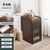 [Transparent Door] Walnut Tea Cabinet-Gold Electrical Appliances