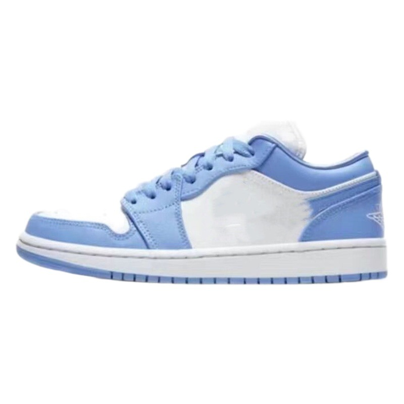 Putian AJ1 bajo-top fujiwaro Lightning gancho gris ahumado Universidad azul bajo Carolina del Norte azul zapatos de baloncesto para hombres y mujeres image 1