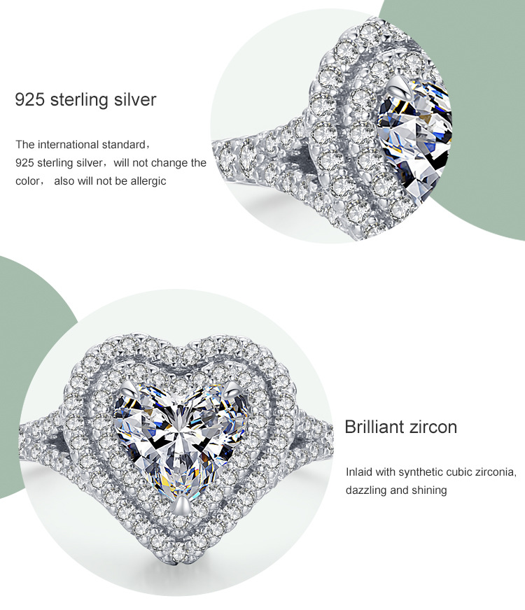 1 Piece Quantity 925 Sterling Silver Rings Elegant