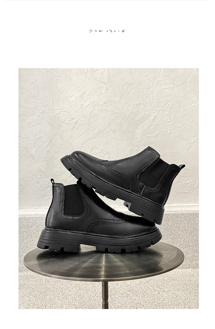 Men's Chukka Boots Leather Versatile British Style Martin Boots_voghion.com