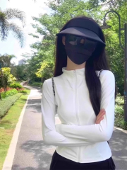 开衫外套防晒衣女款2025秋季新款薄款透气修身冰丝防晒服防紫外线