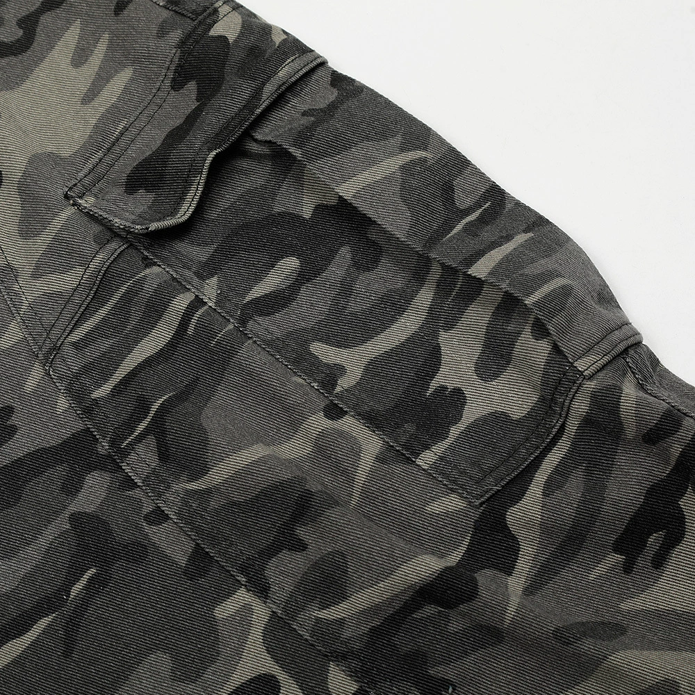 Брюки casual с камуфляжным принтом, стиль марки Tide, американский стиль, тренд сезона