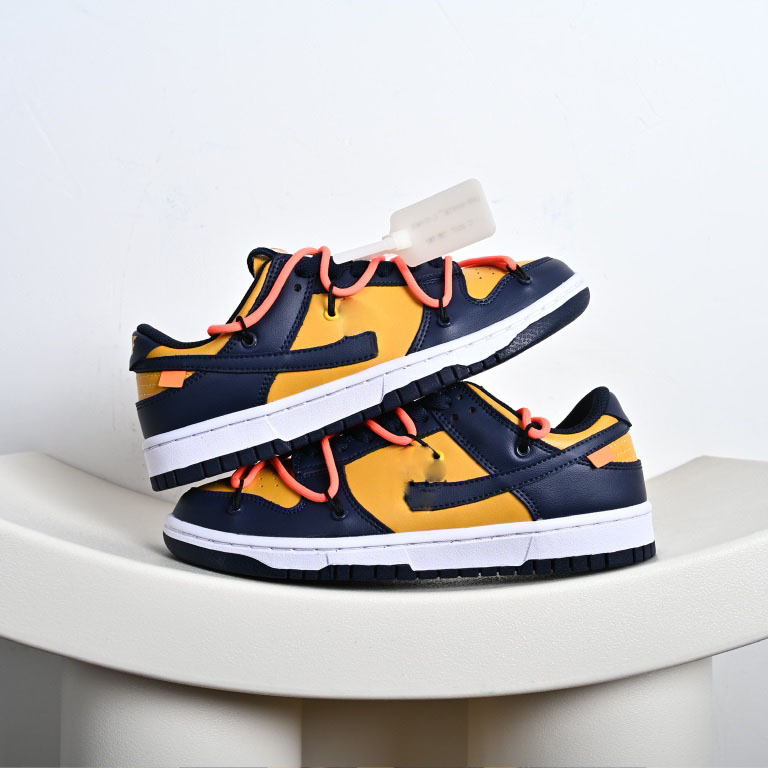 Putian Dunk Low-Top Sneakers Off-White Deconstructed Sports Shoes Wear-Resistant Basketball Shoes Couple Shoes Candy Color