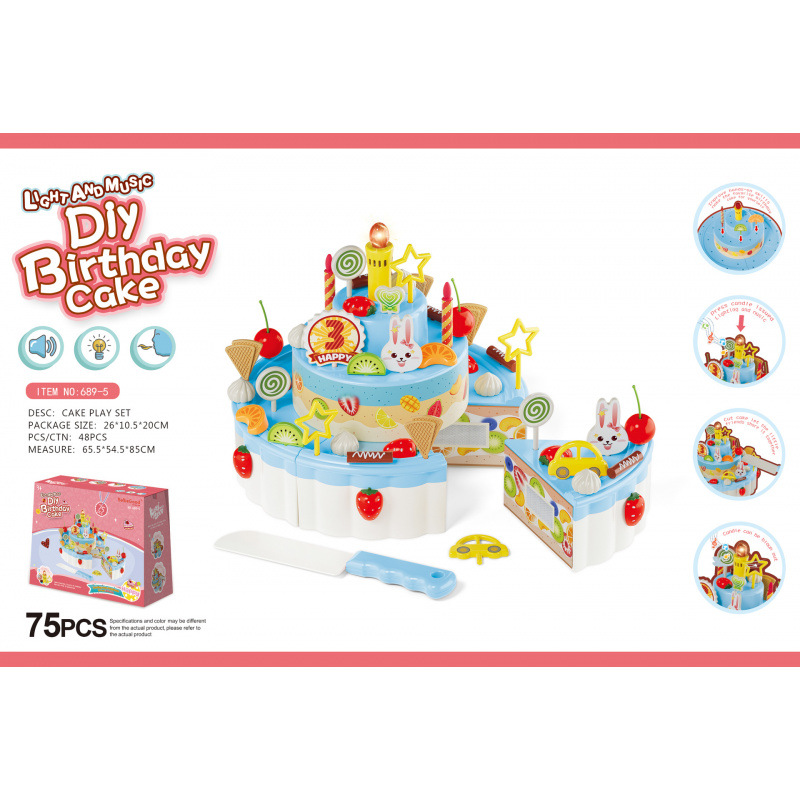 6895 - 75pcs tres capas soplado canto azul