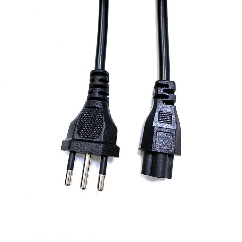 Enchufe italiano cable de alimentación tres enchufe cable de alimentación del ordenador portátil ciruela cola cable de alimentación 1,5 m