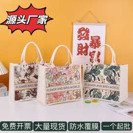 厂家批发覆膜礼品袋定制手提帆布袋加印logo棉布购物袋便携收纳
