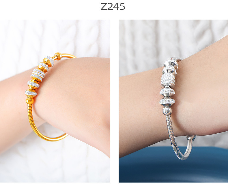 Pendant Bracelet Set Magnetic Attraction Titanium Steel Bangles_voghion.com