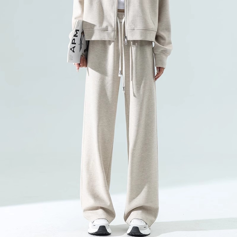 [fleece] oatmeal color-regular pants length