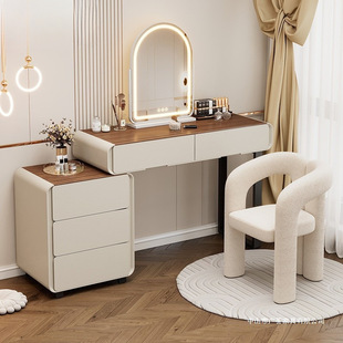 New Dresser and Cupboard Integrated Bedroom Storage Simple Light Luxury Small Apartment Multi-Functional Desk Integrated Dressing Table