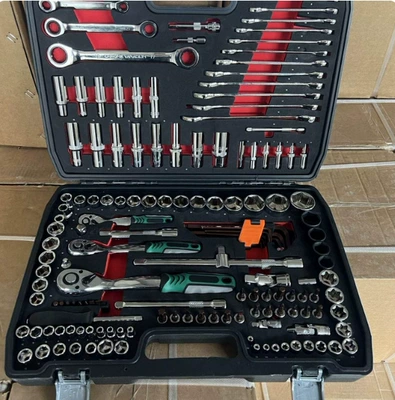 Wrench Set Combination Casing – Mühərrik tənzimləmə alətləri - anti-drop-model-150-pieces-of-72-tooth-auto-repair-model-final-warranty-free-replacement-if-damaged
