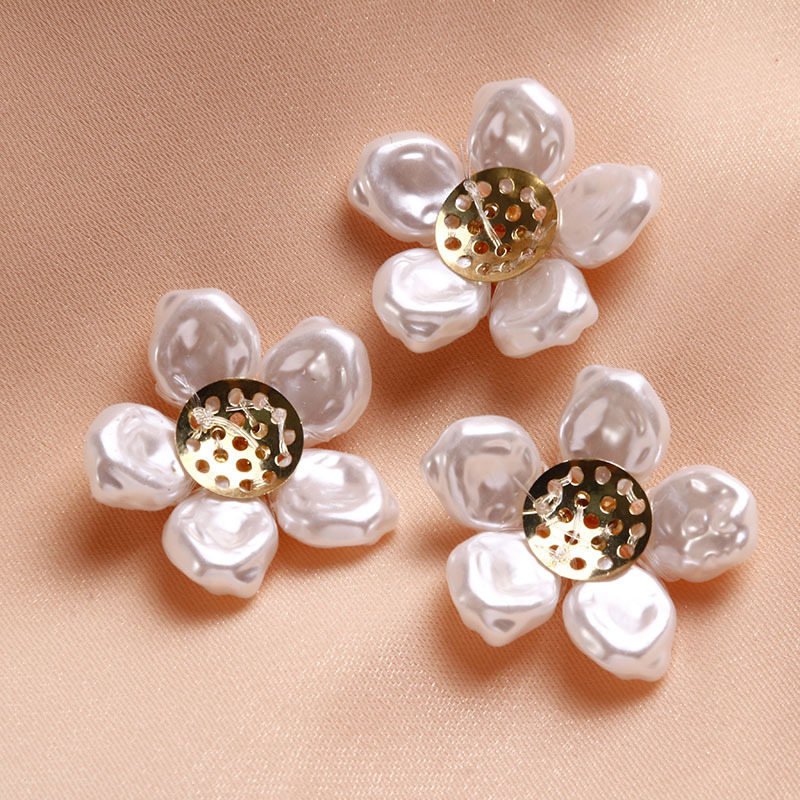 21g Weight Clip Classification 1 Piece Quantity Imitation Pearl Material Flower Pattern All Seasons Season Elegant, Cute, Sweet Style 1 Piece Imitation Pearl Flower Clip 5