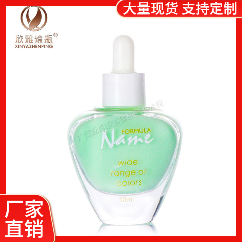 爆款现货精油瓶化妆品小玻璃瓶 30ml精华瓶 粉底液乳液原液滴管瓶