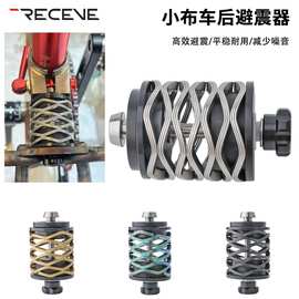RECEVE适用小布钛合金轴中杆后避震器超轻后置弹簧减震波浪式后胆