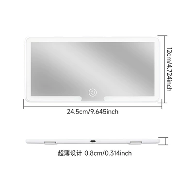 Sun visor rearview mirror, mirror led three-speed dimming eye