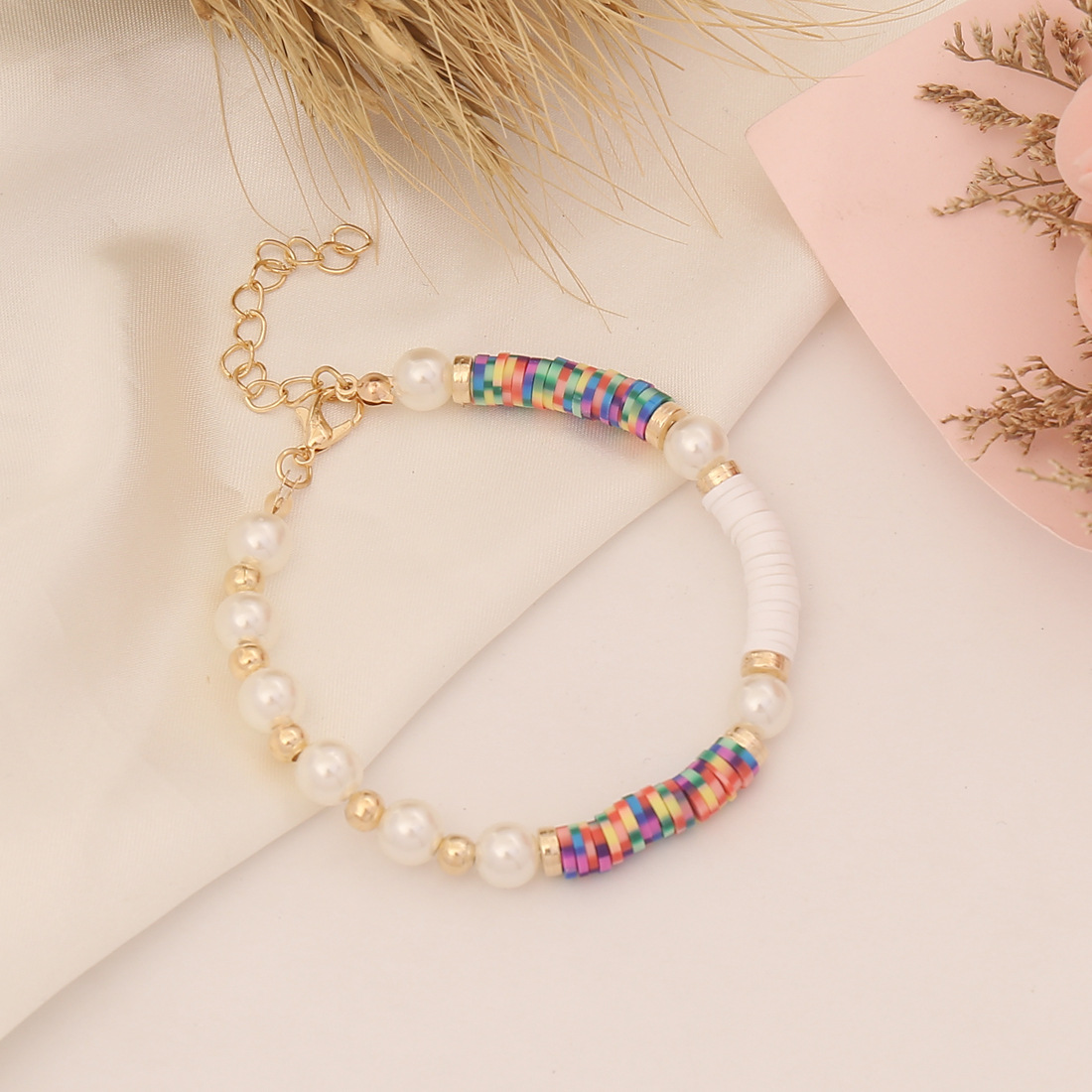 Bohemian Personality Polymer Clay Pearl Bracelet