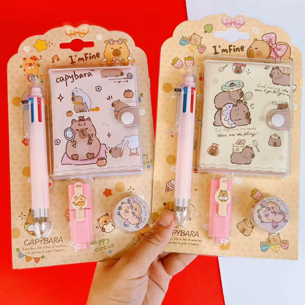 Sanrio, высококачественный набор, шариковая ручка, книга, награда для учеников начальной школы, 6 цветов, подарок на день рождения