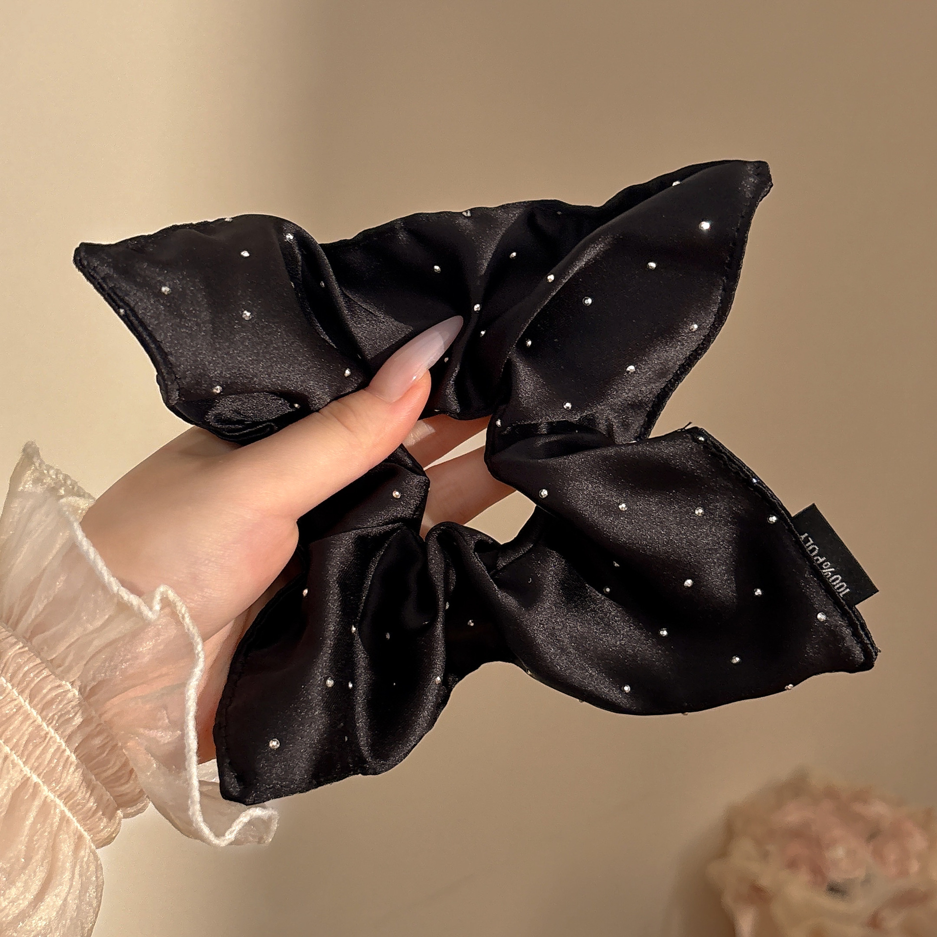 Encaje retro francés, diadema de intestino grueso, mujer 2025, nuevo estilo, cuerda para el cabello, banda de goma, lazo, dulce cuerda para el cabello, accesorios para el cabello