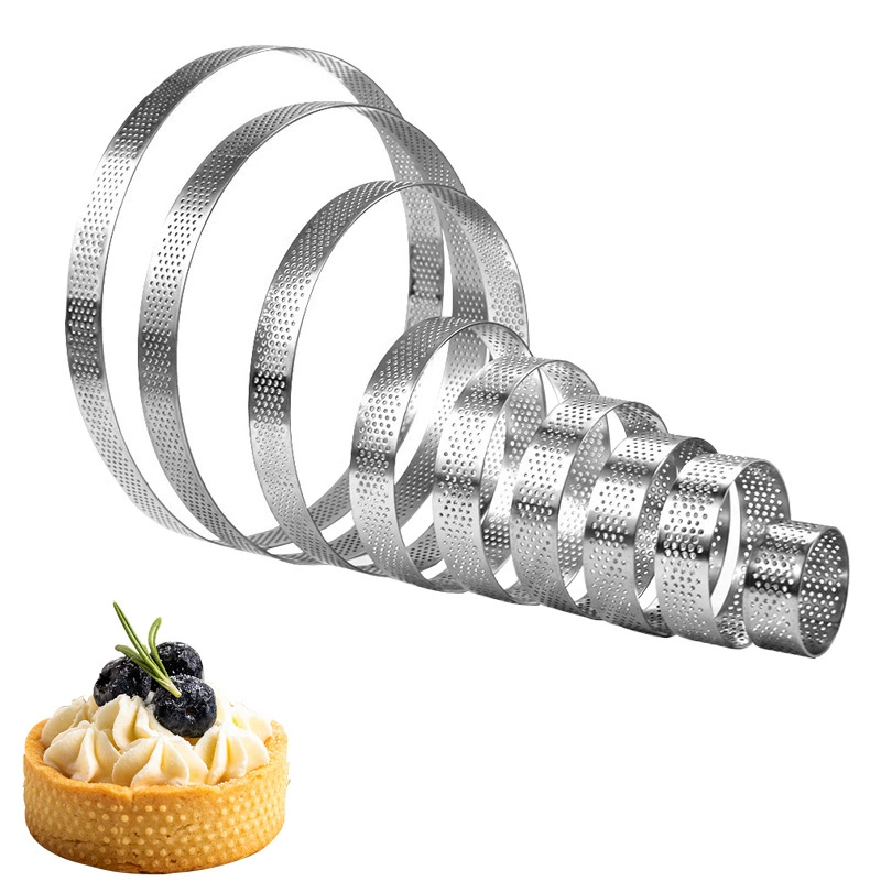 304 нержавеющая сталь круглая перфорированная башня кольцо 3cm высокий мусс чизкейк 6 см тирамису абразивы