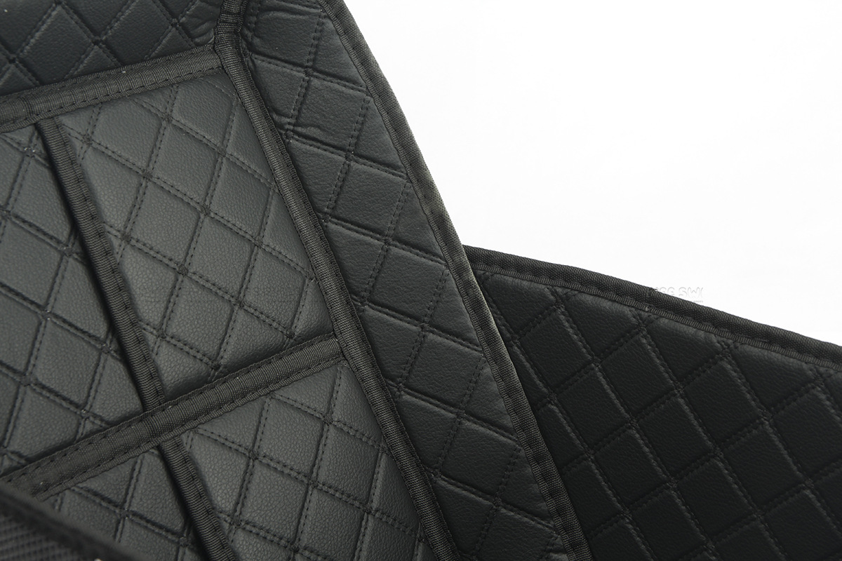 New all black field embossed 45L motorcycle ABS plastic tail box large trunk quick release motorcycle tail box