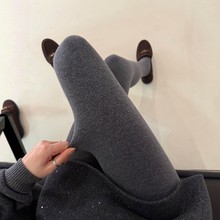 秋冬季打底裤女灰色弹力防勾丝连裤袜不掉档微压长袜休闲百搭裤袜