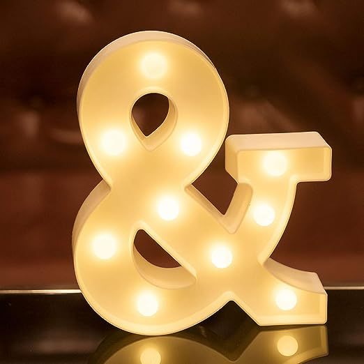 Amazon (16cm) LED blanco inglés número de letras lámpara de cumpleaños propuesta de matrimonio atmósfera lámpara LED lámpara decorativa