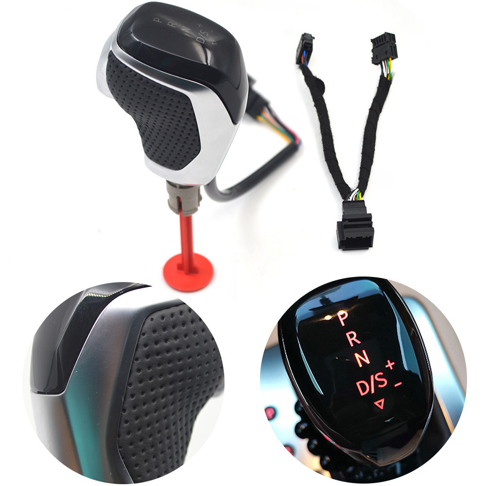 Aplicable a VW Volkswagen magotan CC Golf sagitar LED shift cabeza cambio mango electrónico cambio balonmano