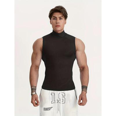 2025新款跨境代发美式肌肉快干男士背心高弹力修身款|ms