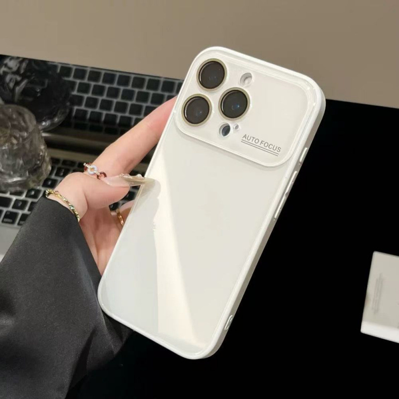 糖果色大视窗玻璃壳适用iPhone16promax苹果15手机壳14大视窗13女|undefined