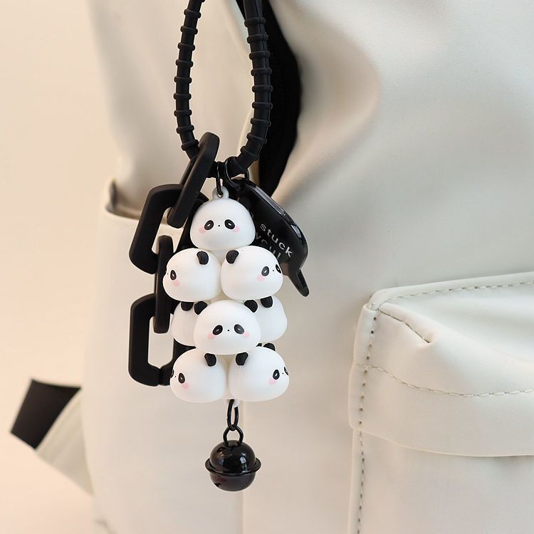 Stacked Pig Tower Pendant Fleshy Grape String Panda Anti-lost Keychain Bag Hanging Cartoon Wholesale Small Gifts Stacked Pig Tower Pendant Fleshy Grape String Panda Anti-lost Keychain Bag Hanging Cartoon Wholesale Small Gifts