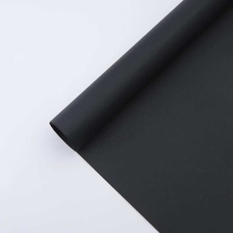 Papel de regalo rojo neto de doble cara de Rosa del arte floristería al por mayor material floral color sólido papel de regalo en relieve de la flor