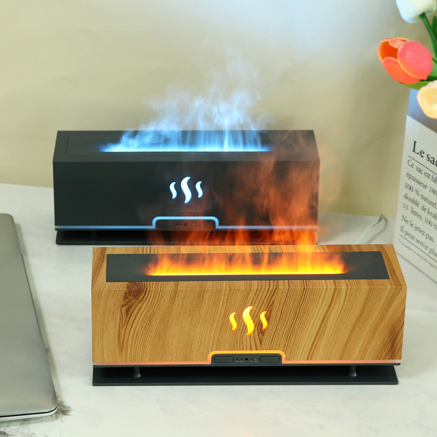 New 3D flame aromatherapy machine, home...