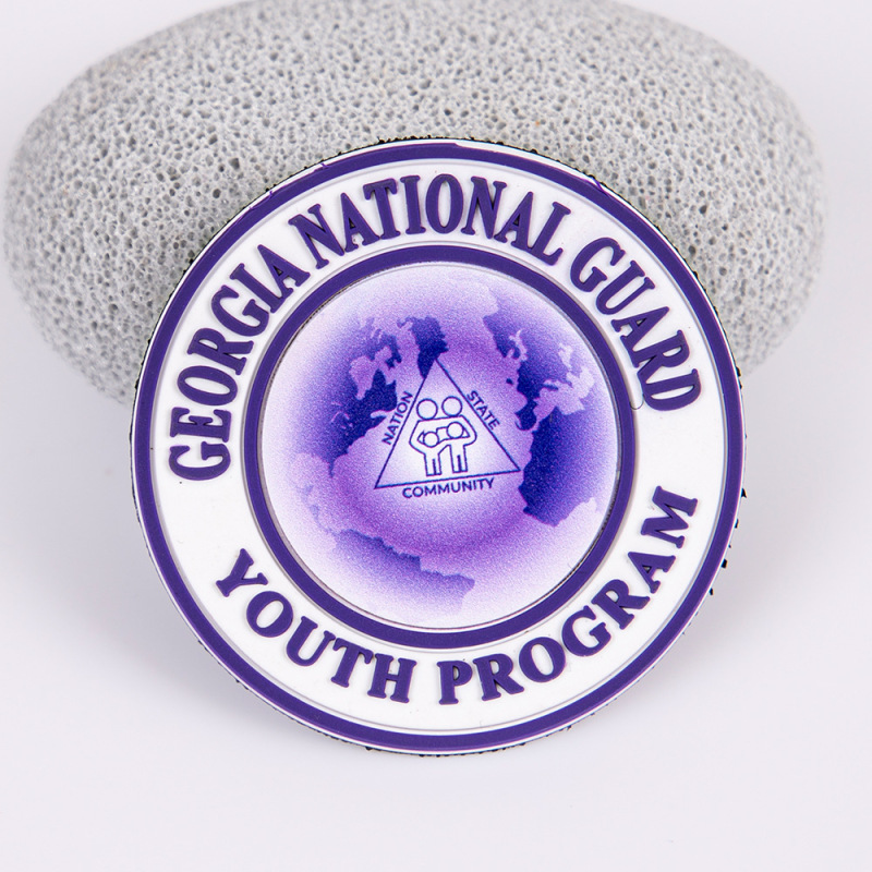 Event Commemorative Pvc Badge Custom-Made 3D Embossed Soft Rubber Label Organization Armband Grooved Velcro Rubber Label