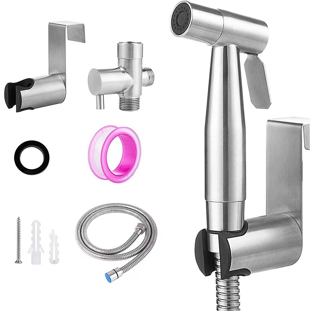 Juego de Pulverizador para Inodoro de Acero Inoxidable con Presión para Baño
