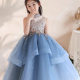 Children's Dress Birthday Princess Dress Girls' Light Luxury Niche Show Host Piano Performance Dress Short Sleeve Spring