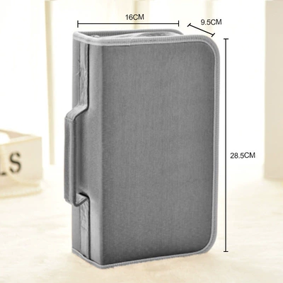 Multimediya və saxlama aksesuarları — Dvd Case Car Cd Box - mercerized-fabric-128-count-linen-grey
