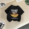 Black banana monkey T -shirt