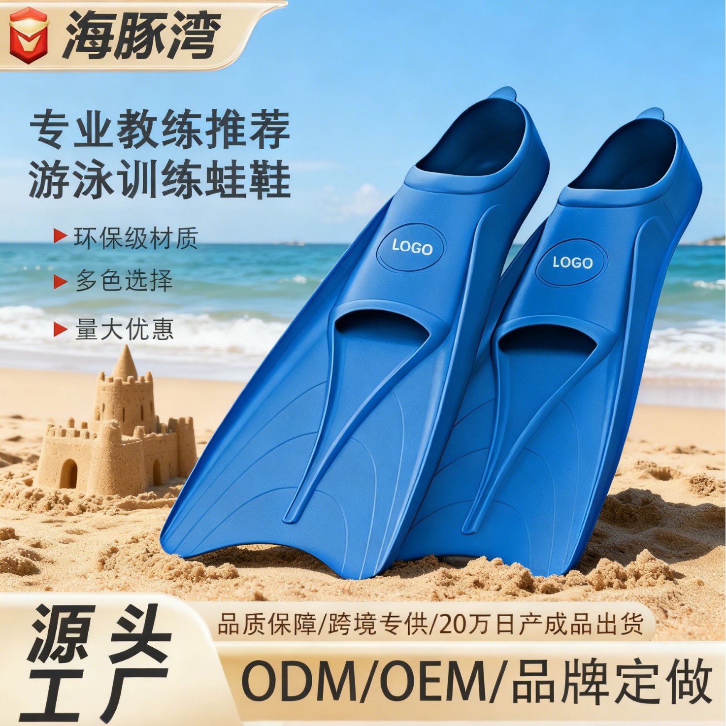 New Outdoor Swimming and Snorkeling Fins for Adults and Children, Free Diving Equipment, Freestyle Training Long Fins
