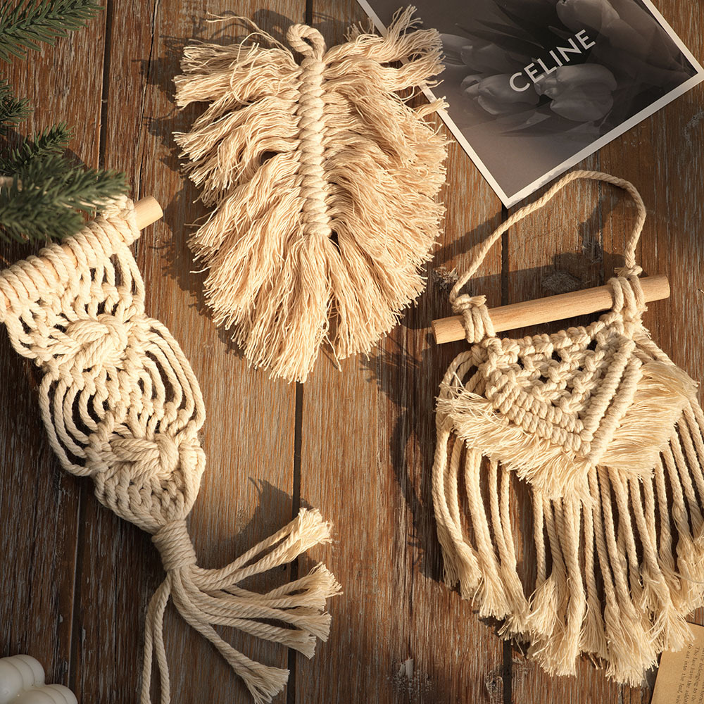 Bohemia estilo dreamcatcher red campana de viento decoración del hogar colgante artesanal creativo peinado decoración del hogar transfronteriza