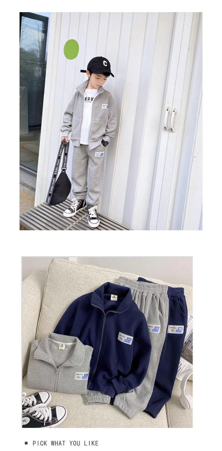 kids'clothing Big children stylish handsome casual loose set of two sets of tide_voghion.com