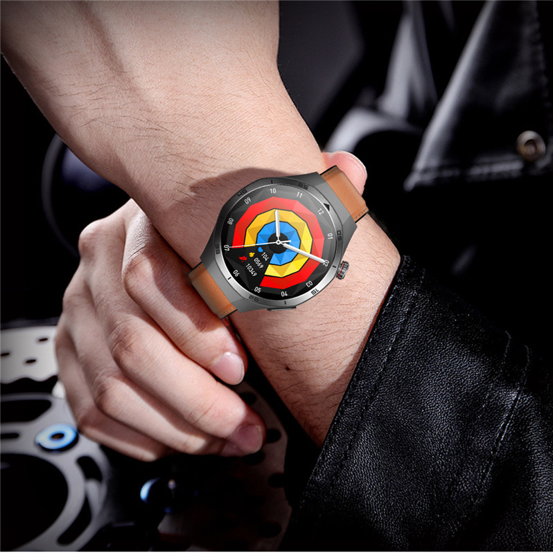 The 2025 new ET456 smartwatch features a 1.56 large AMOLED screen, ECG, Bluetooth call, heart rate and sleep mode undefined