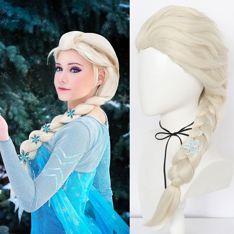 Aisha Princess cos Wig Frozen Aisha Braids Elsa Princess Dress Up Wig Braids