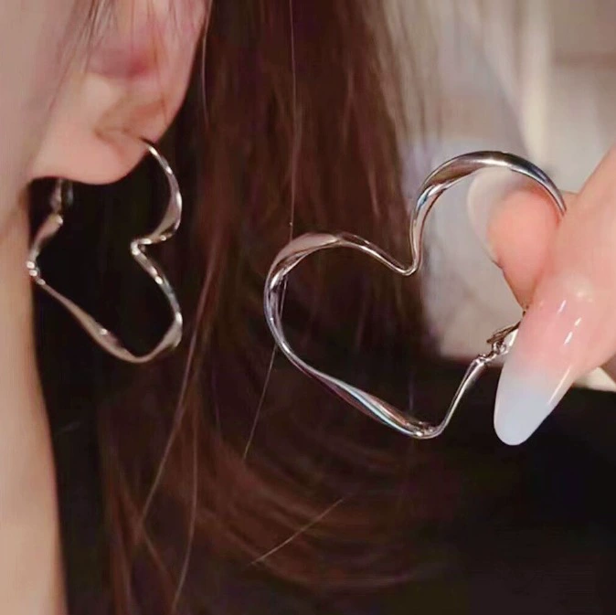 Silver 925 Earrings — Light Luxury Hoops & Drops, High-Quality Sterling, Multiple Sizes