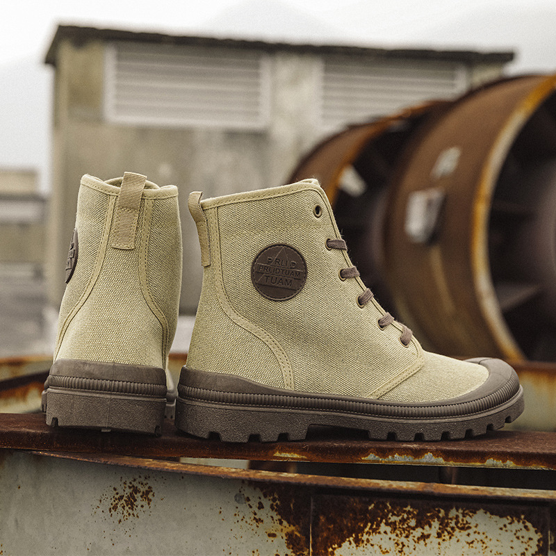 2026 New High-Top Martin Boots Outdoor Jungle Hiking Wide-Soled Large-Toe Shoes Sports Canvas Shoes for Men and Women