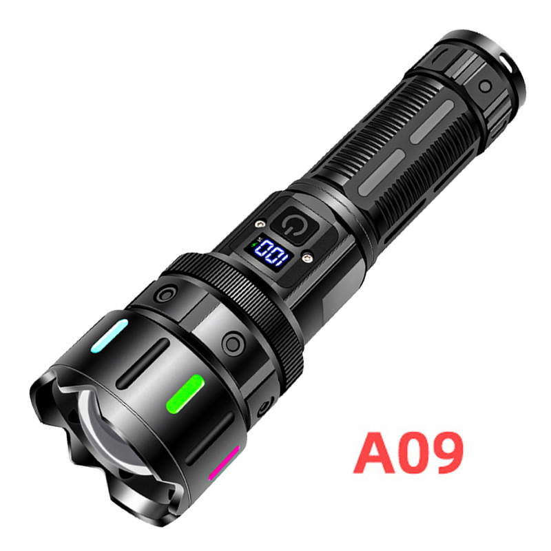 A09에는 [26650 배터리*1 + USB 충전 케이블, 컬러 박스]가 기본으로 제공됩니다.