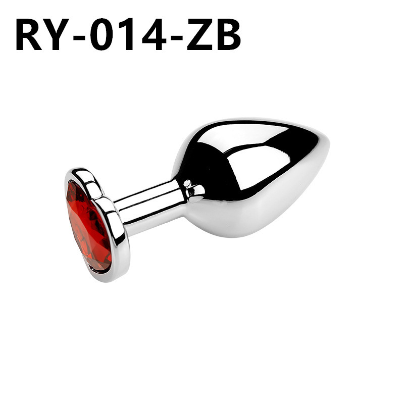 Corazón de metal plug anal back patio para usar artículos sexuales dilatadores coquetear al por mayor SM artículos sexuales para adultos