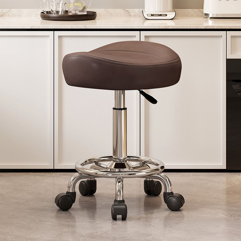 Mover la silla de la barra de elevación cómoda silla de peluquería cocina silla giratoria respaldo de la recepción caja registradora gran taburete silla de montar