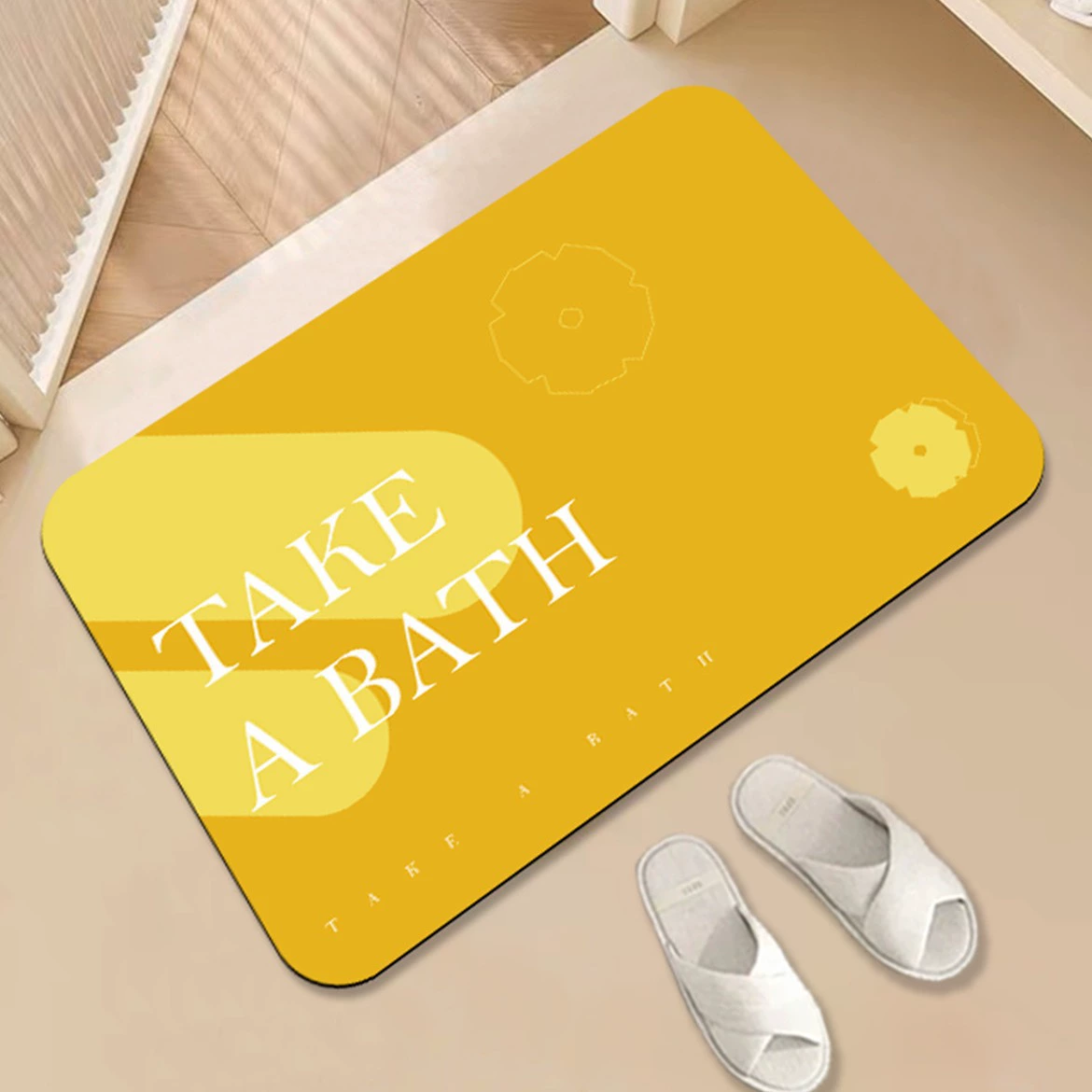 Простой дверной коврик для ванной комнаты диатомовый грязепоглощающий коврик дверной коврик для ванной комнаты туалетный нескользящий коврик цельная доставка