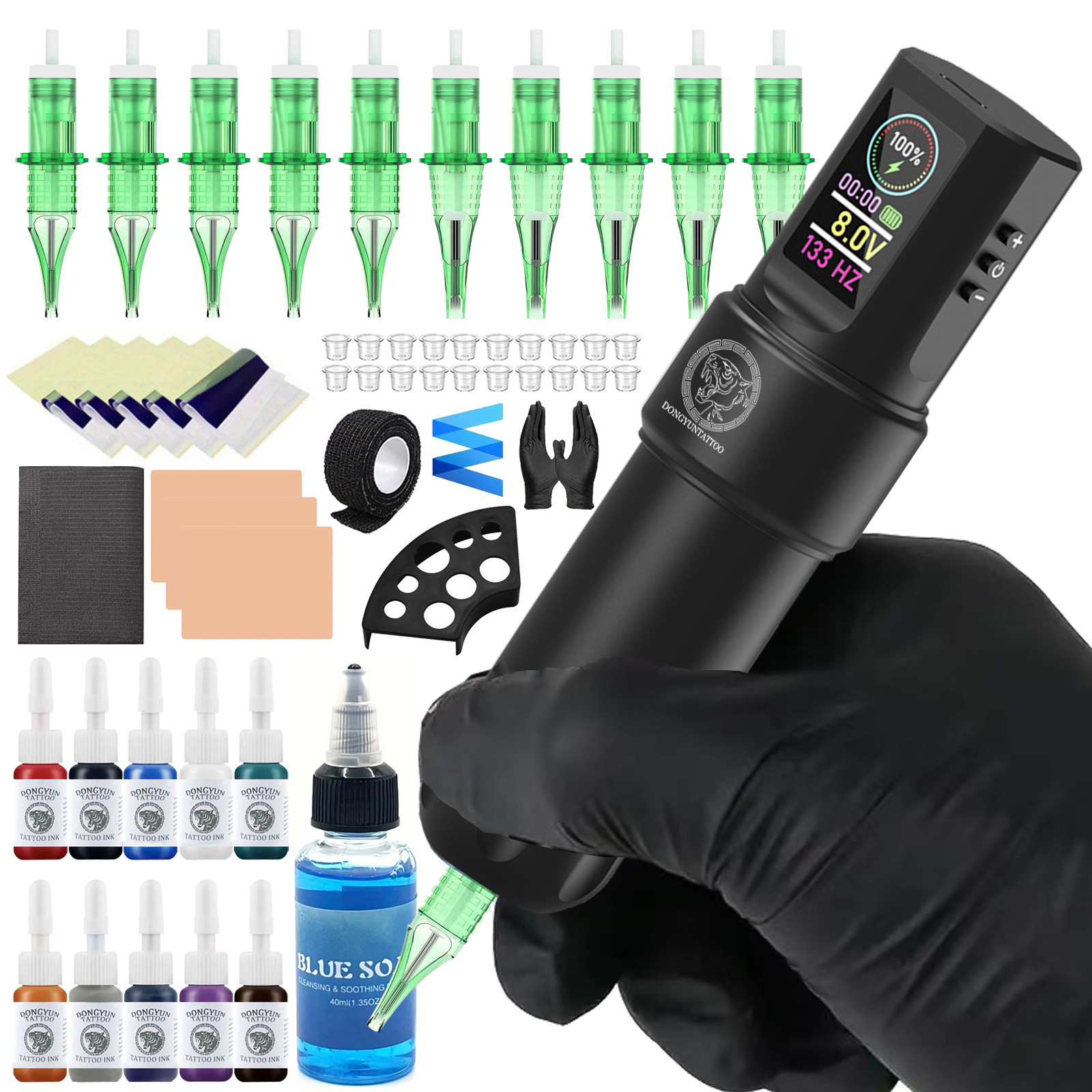무선 문신 기계 세트