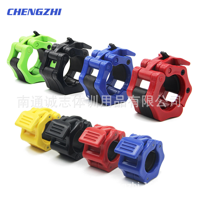 舉重杠鈴快速卡扣 鈴片卡套 奧杆卡頭 杠鈴杆扣子25mm/50mm